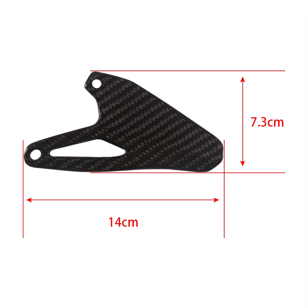 MOTO4U For Ducati Streetfighter S 848 2009 2010 2011 2012 2013 2014 2015 Carbon Fiber Left Heel Guard Plate Rearset Foot Peg