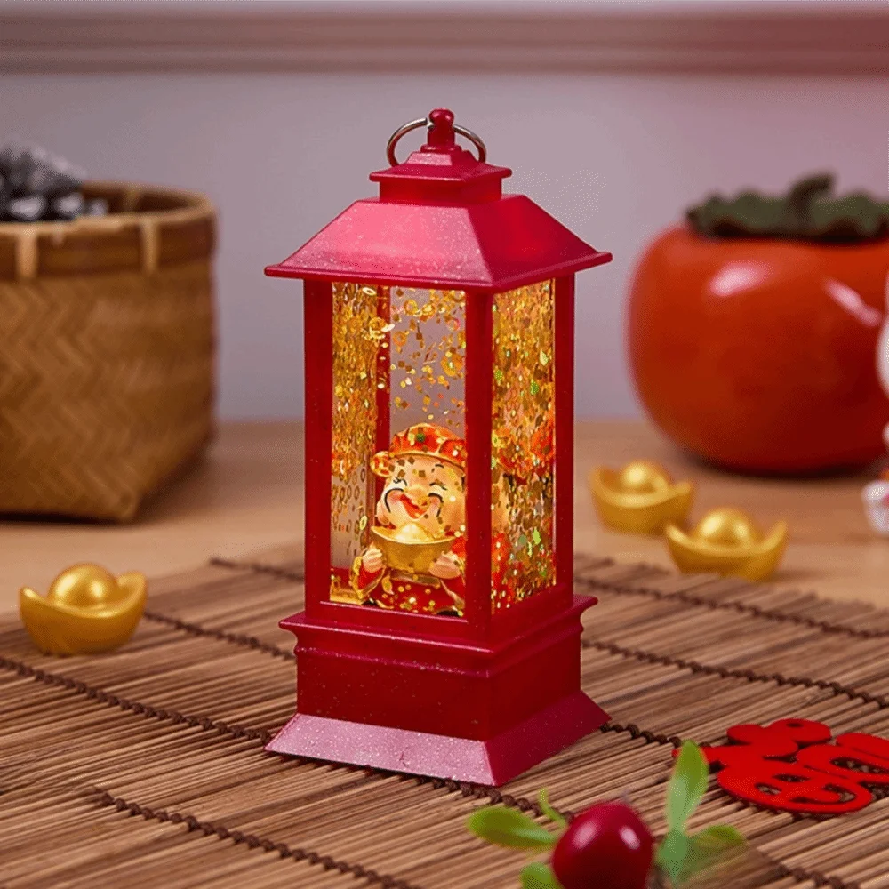 مصغرة الثروة الله ليلة مصباح الرياح مصباح مضيئة السنة الجديدة زينة المحمولة معلقة زخرفة سطح المكتب جو مصباح