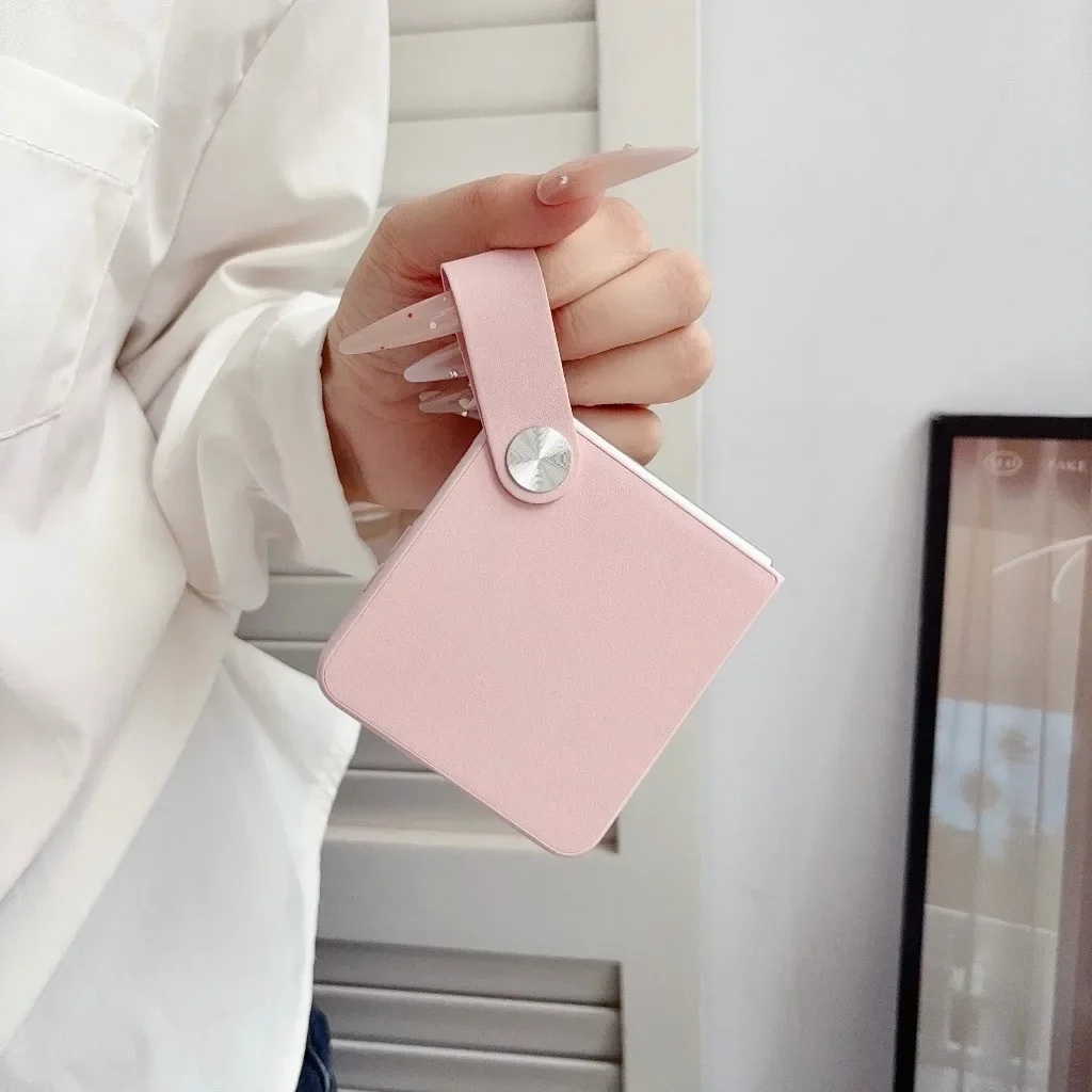 Handgelenkriemen-Handtaschen-Stil Handyhülle für Samsung Galaxy Z Flip 8 7 FE 6 4 Flip8 Flip7 Stoßfeste Schlanke Harte Schutzhülle