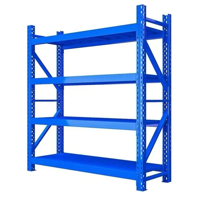 Multi Layer Metal Storage Shelving Unit Warehouse Basement Display Rack Household Parcel Goods Organizer