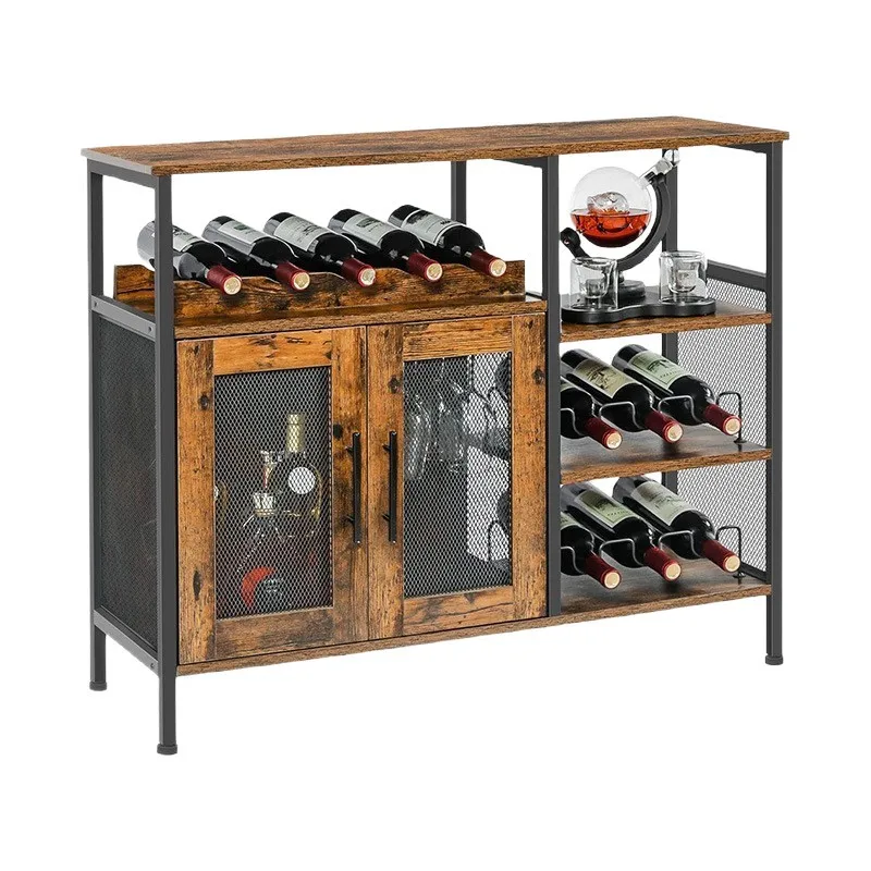 

Wine Rack, Ironwood Storage Rack, Removable, Shelf, Coffee