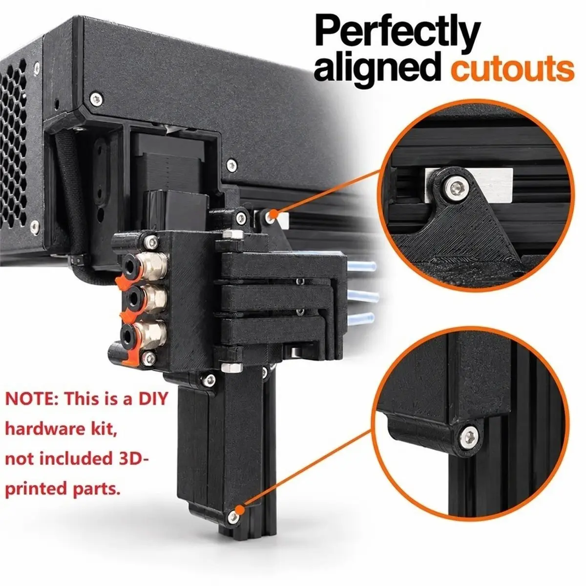 Sidekick Speed Loader Hardware Kit for Prusa XL 3D Printer Aligned Cutouts and 3-Channel Quick Loading Speed Loader