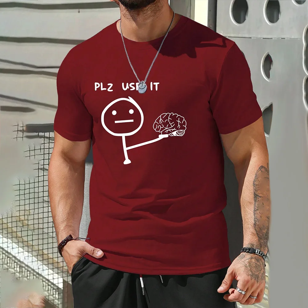 

2024 New Funny 3D Print Men's T-Shirt Outdoor Daily Casual T-Shirts Clothing Oversized Soft Fitness Muscle Short Sleeve Tops Men