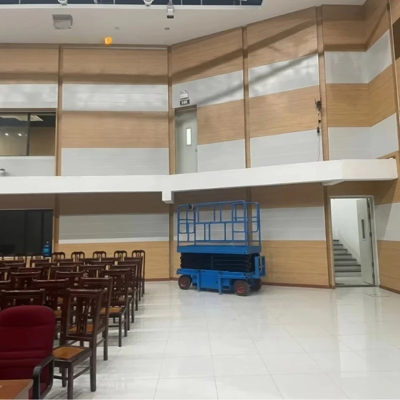 8M 500kg 8m Electric Scissor Lift 220V Towable Aerial Work Platform for 10m High Reach Gym Ceiling Work