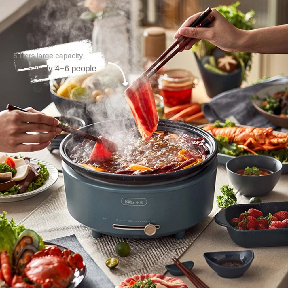 Electric Hot Pot Household Multi-Functional Split Small Hot Pot Electric Caldron Electric Chafing Dish Dormitory Students