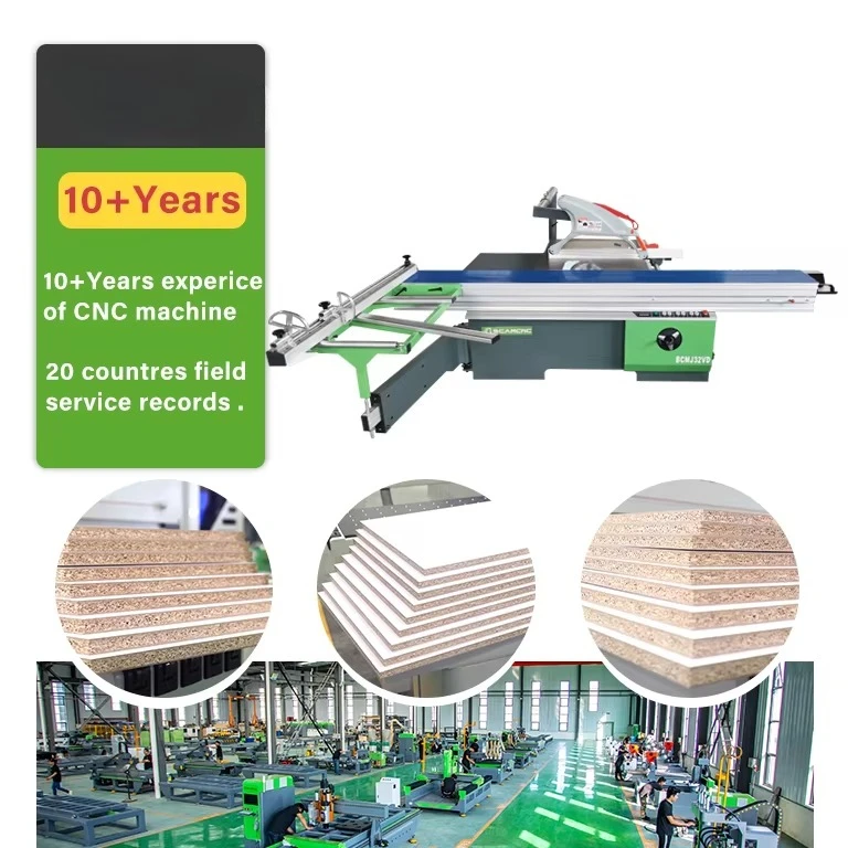Computerized horizontal panel saw numerical control machine for precision board cutting and furniture manufacturing
