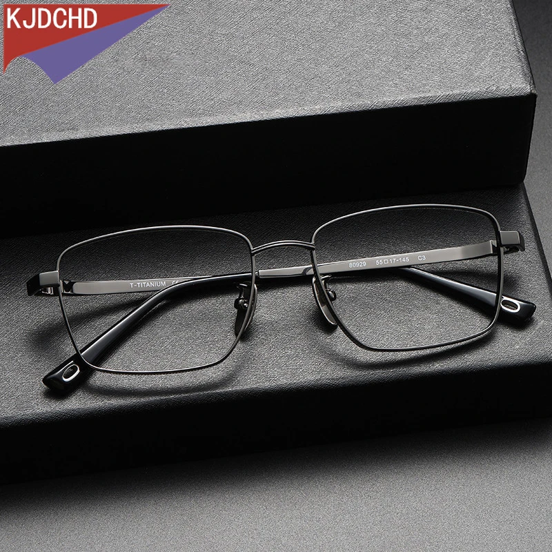 

Pure Titanium Glasses Frame Men Square Eyewear 2024 New Male Full Prescription Optical Myopia Korean Eyeglasses Frame Spectacles