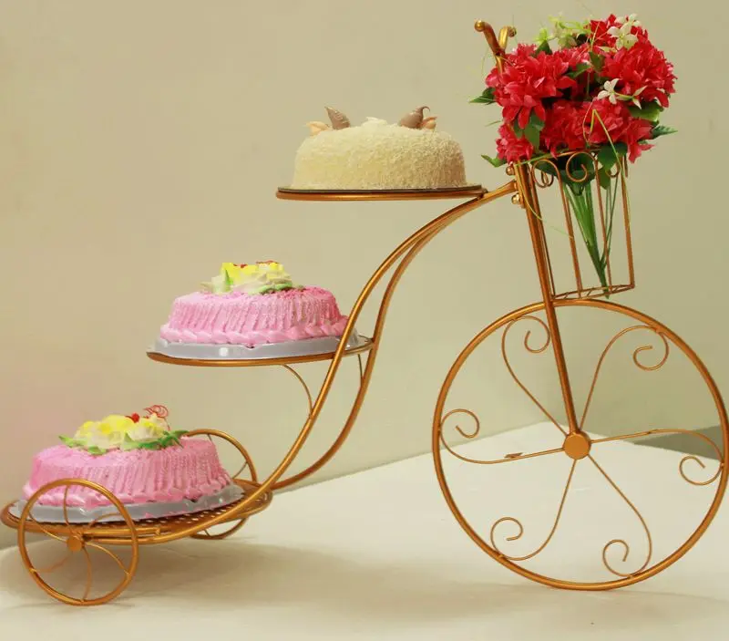 

Triple layer wedding, birthday, multi-layer cake rack, European style creative dessert table
