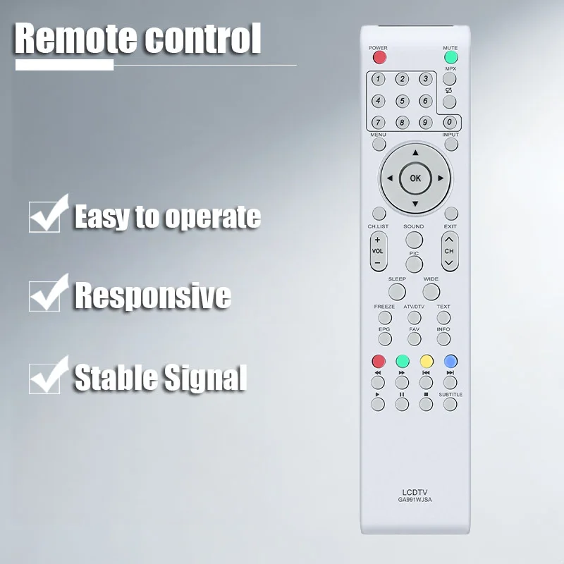 

GA991WJSA Infrared Bluetooth Remote Control for Sharp TV Set-Top Box - Dual-Mode User-Friendly TV Remote