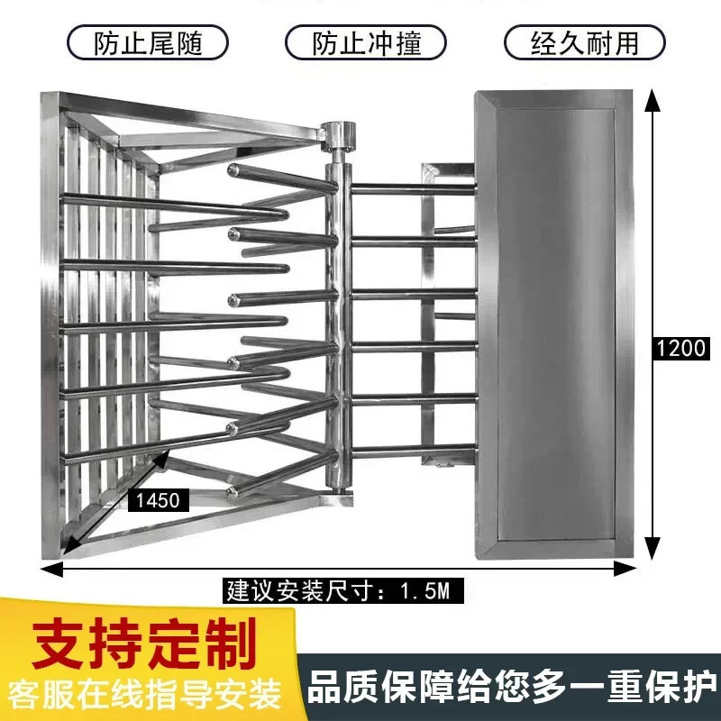 Hand push turnstile supermarket one-way turnstile supermarket manual turnstile stainless steel half-height entrance access contr