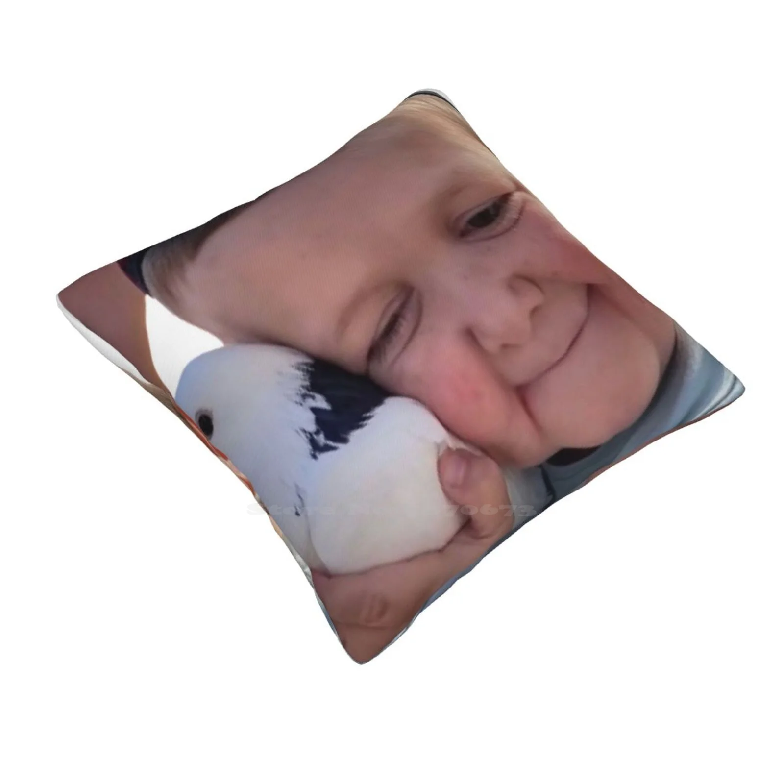 Hasbulla Cute With Bird Soft Comfortable Pillowcase Hasbulla Magomedov Little Khabib Even Russian Dwarf Fighters Celebrity Meme