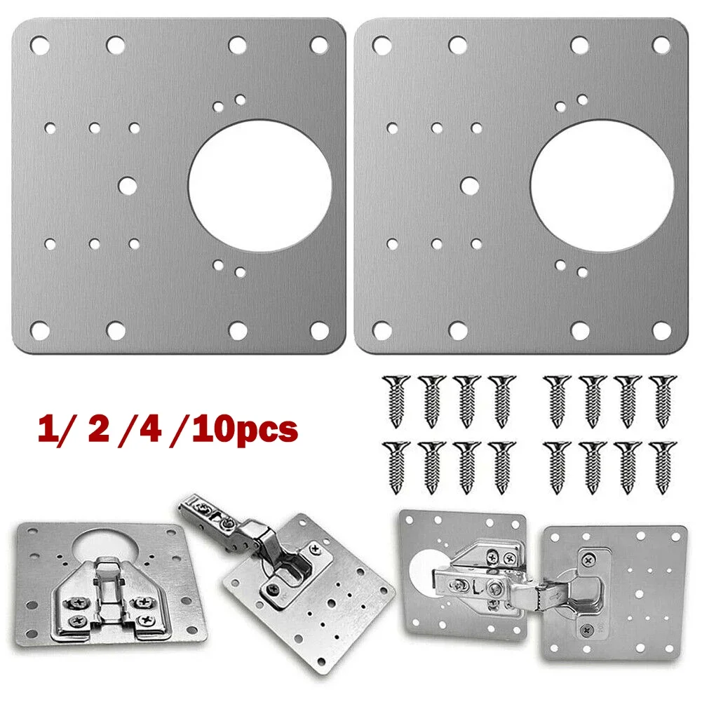 

1/2/4/10Pcs Cabinet Hinge Repair Tool Hinges Kitchen Repair Plate Brackets Household Tools Furniture Hardware Part Tool Hardwar