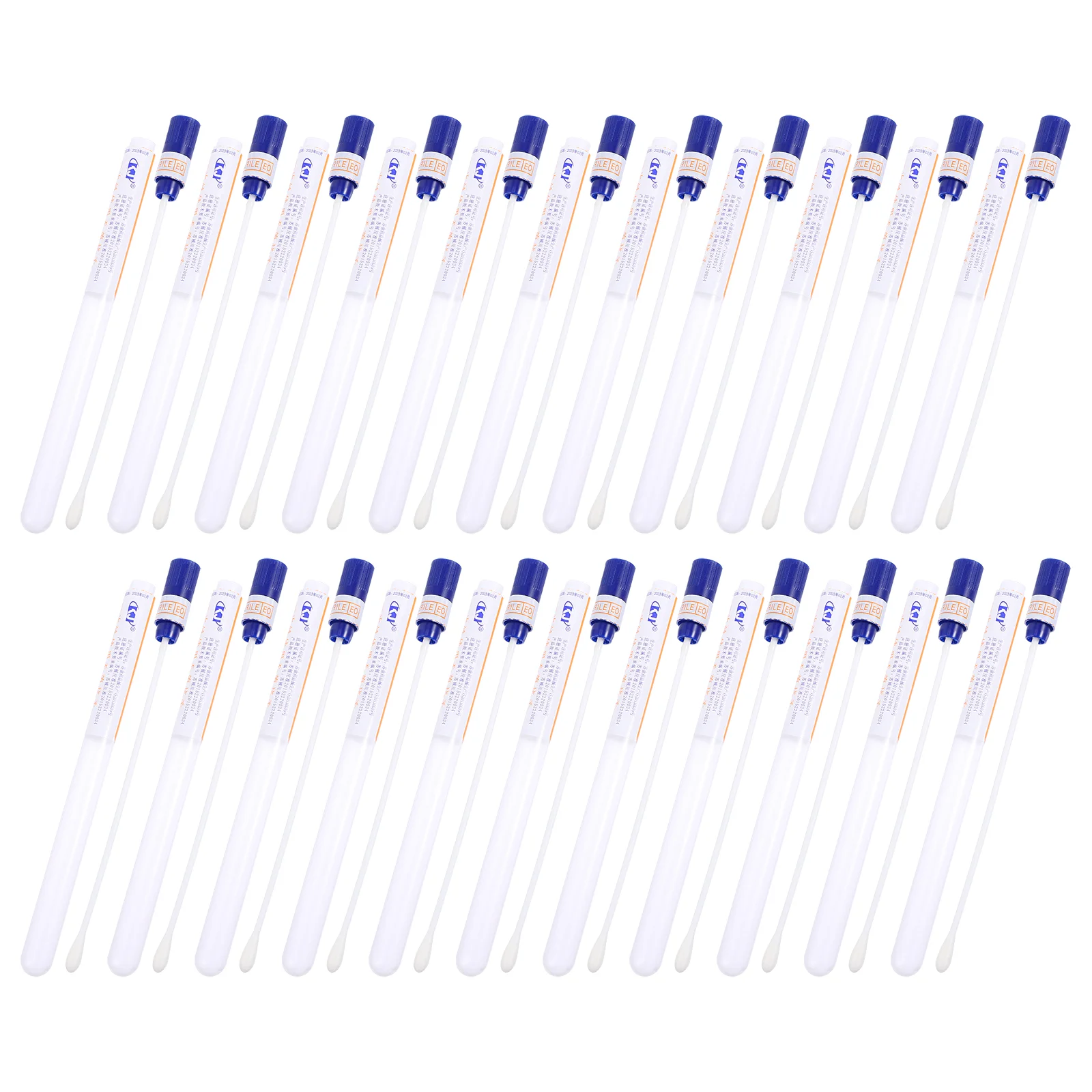 

100 Pcs Sampling Swab Flocked Nasal Detection Nasopharyngeal Sterile Stick Female Swabs Specimen