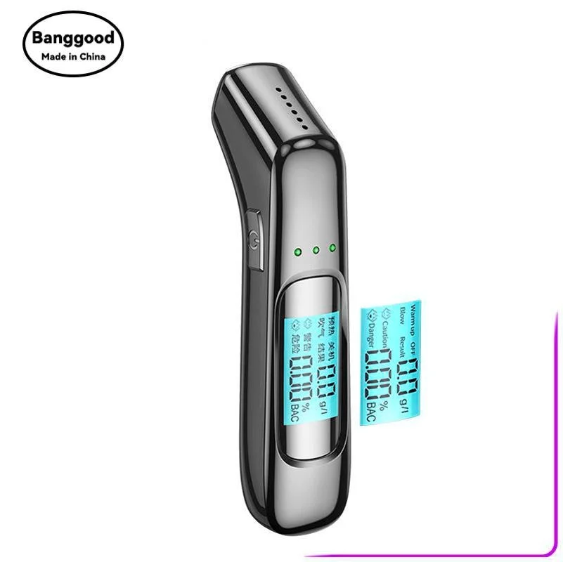 Mini Japanese Version Car Portable Alcohol Tester Contactless Rechargeable Blow Type Alcohol Concentration Detection C9