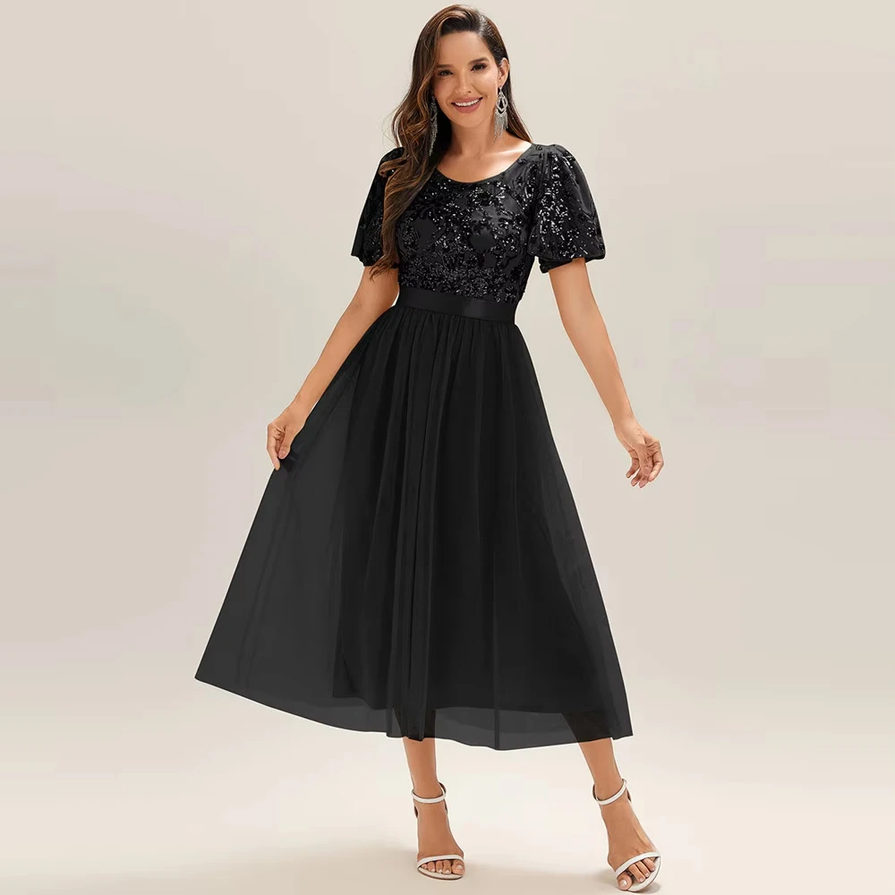 baziiingaaa-robe-de-soiree-mi-longue-a-manches-courtes-a-volants-a-sequins-col-en-v-profond-coupe-sirene