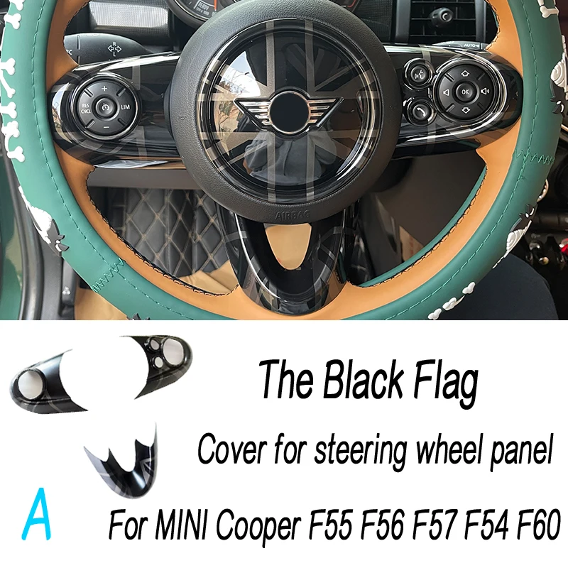 The Black Flag For MINI One Cooper S JCW F55 F56 F57 F54 F60 Car Supplies Sticker Protective Shell Decorative Cover Accessories