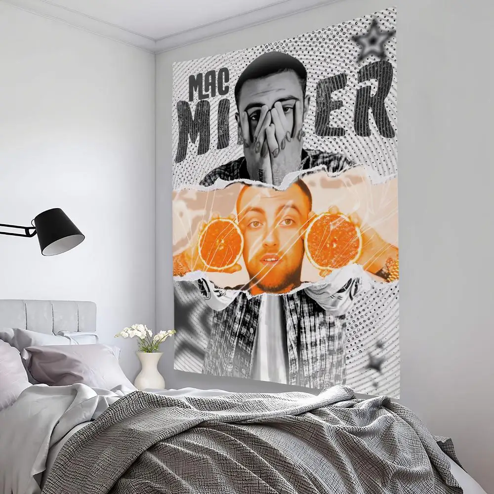 Singer M-Mac M-Miller Tapestry Microfiber Background Art Decor For Bedroom Living Room Bar Garden Outdoor Festival Wall Deco
