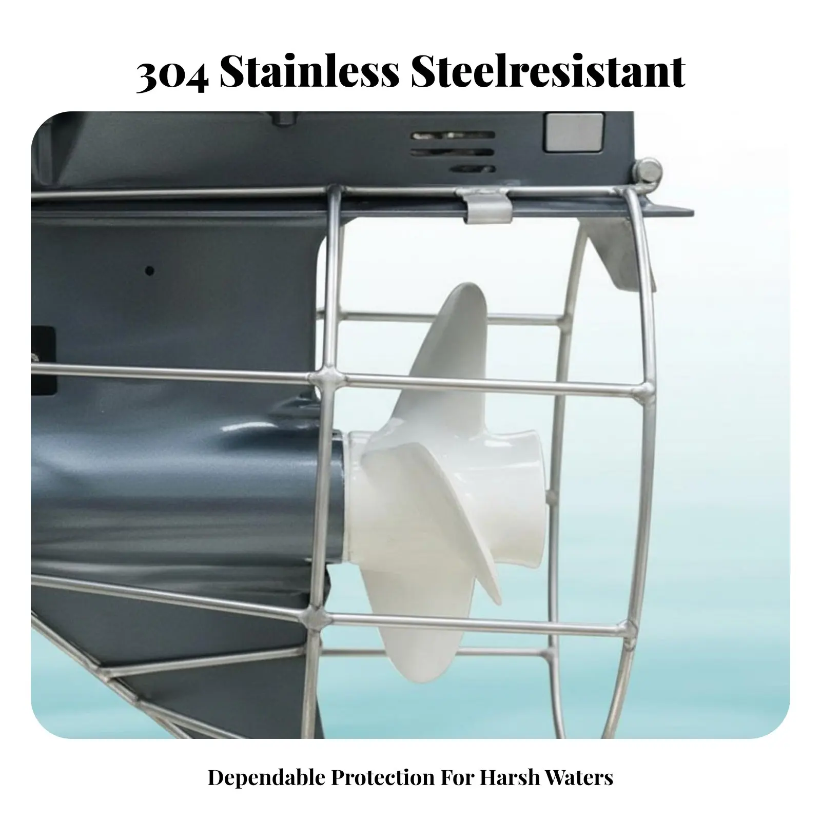 

Outboard Engine Propeller Guard Shock Withstand Ant Propeller Safety Guard Stainless Steel Prop Enclosure Long-Lasting