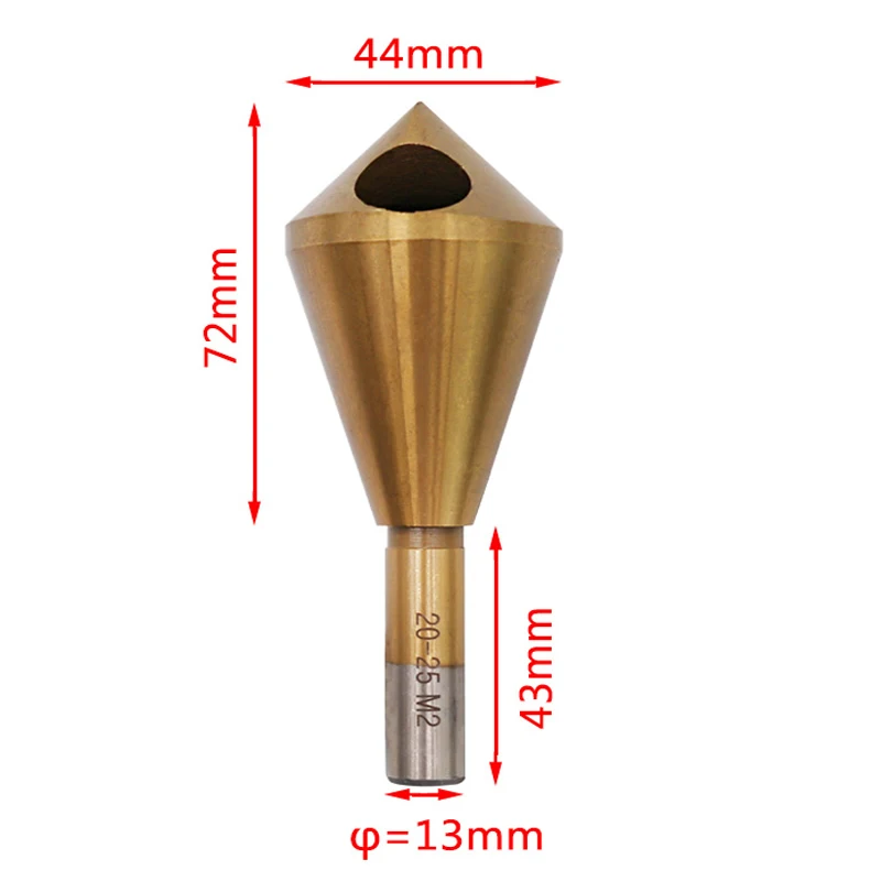 HSS 6542/M2 punta da trapano per sbavatura svasatore 20-25MM cono in metallo foro in acciaio inossidabile sega taglierina smussatura trapano elettrico strumento