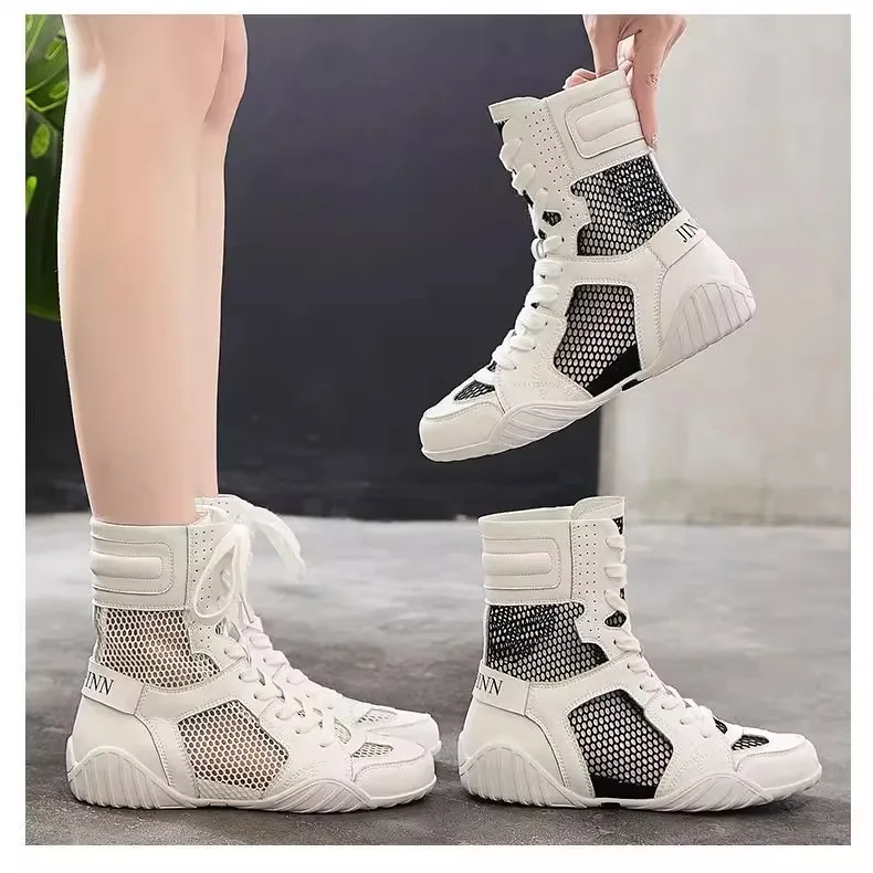 New Professional Wrestling Shoes Boxing Shoes Boxing Training Shoes Men's Women's Non-slip Wrestling Sneakers