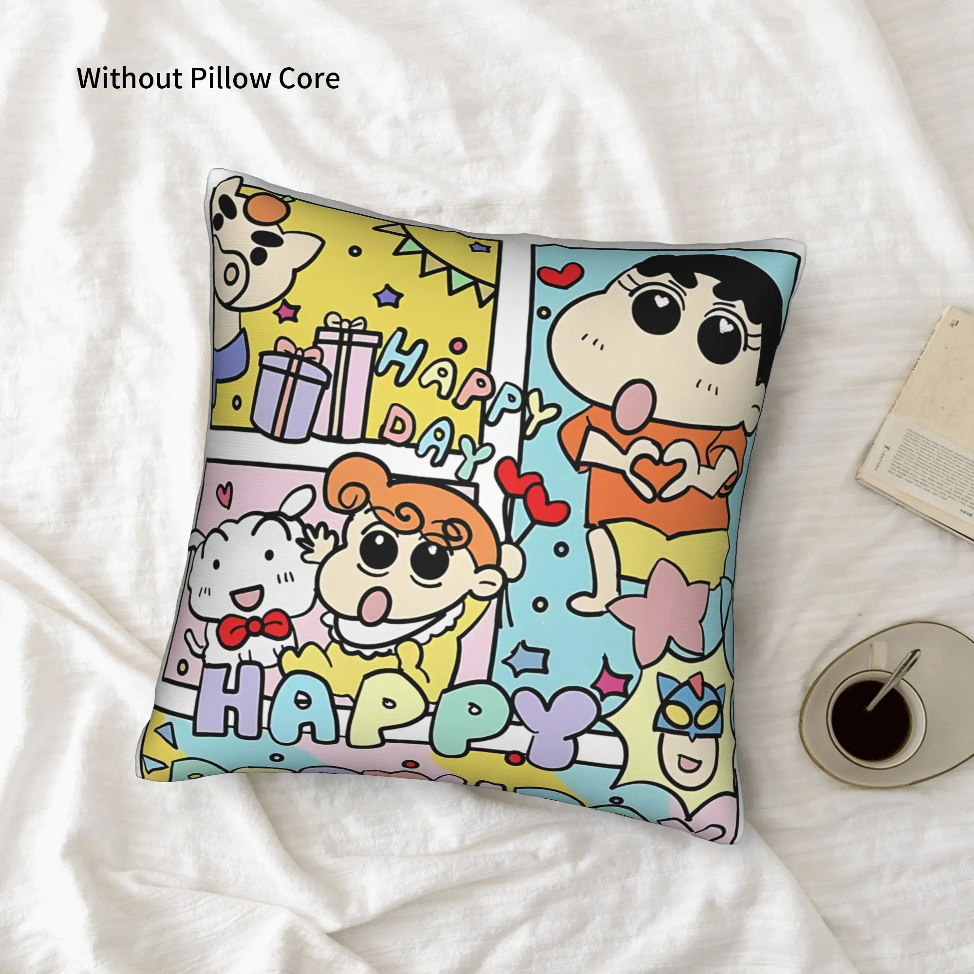 1PC Crayon S Shin chan Pillow Case Home Decor Items Double-Sided Printing  Sofa Cushion Bedroom Bedside Pillow