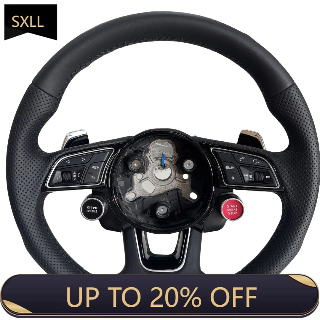 

SXLL High Quality Leather Steering Wheel Racing Style Sport High Performance RS7 RS3 RS4 RS5 RS6 S8 Q3 Q5 A4 A5