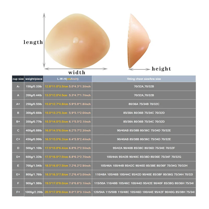 Silicone Breast Forms Prosthesis Triangle Womens Fake Boobs Enhancer Mastectomy Bra Pads Insert