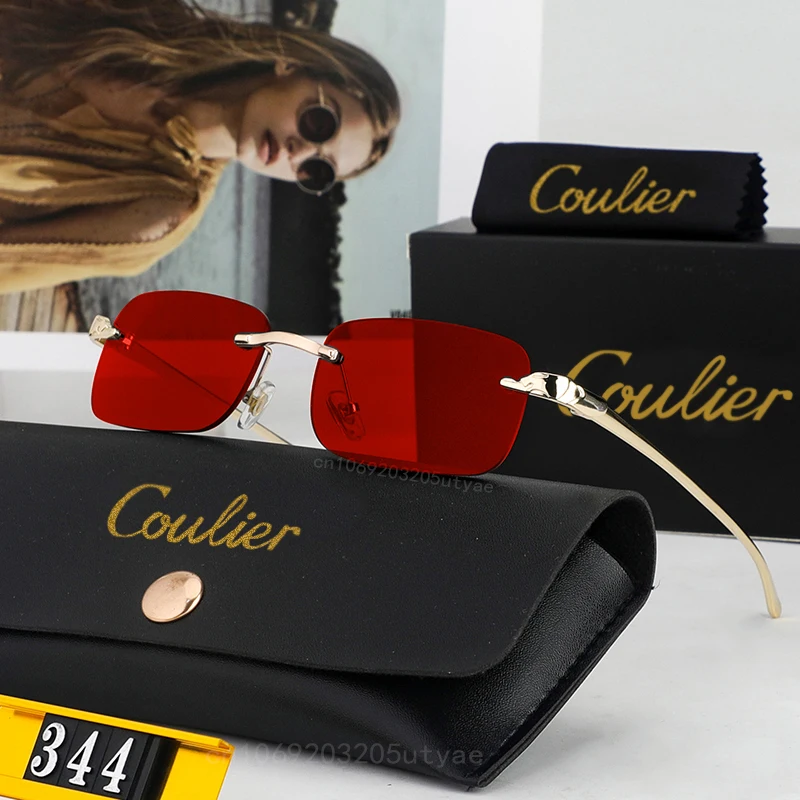 Leopard Head Metal Business Sunglasse Luxury Brand Casual Shopping Unisex Sunglasses Women\'s Fashion Retros Sun Shades