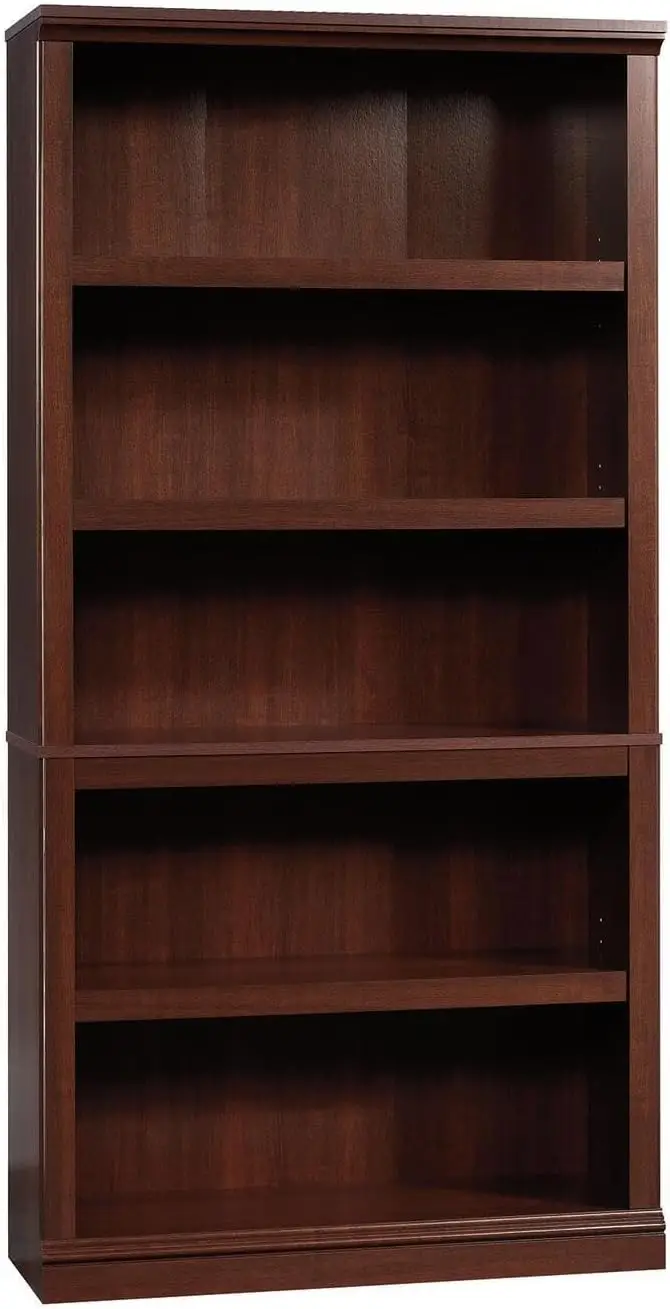 Verschiedene Aufbewahrung 5 Bücherregal/Bücherregal, l: 35.28 "x B: 13.23" x h: 69.76 ", wählen Sie Kirsch finish