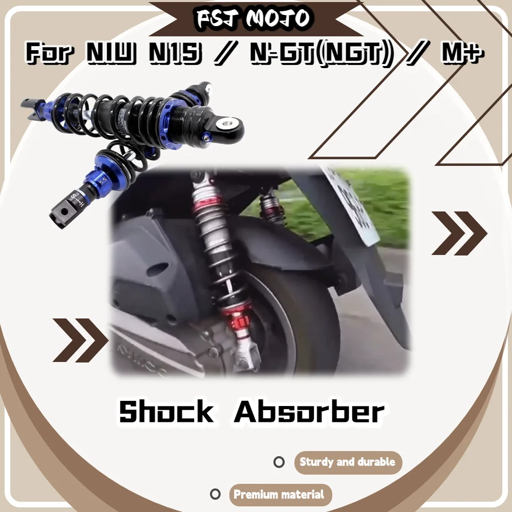For NIU N1S N‑GT NGT M+ Modified Non‑reservoir Rear Shock Preload Damping Adjustable E‑Scooter Suspension Mod Accessories