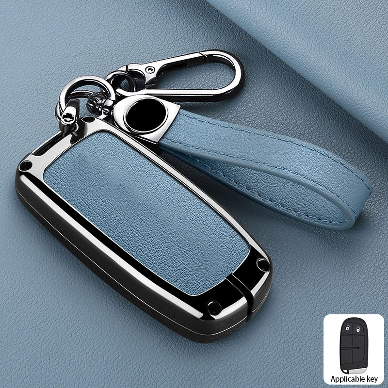 Car key cover for Dodge 2015-2023 Challenger SXT/GT/R/T/Scat Pack / Hellcat remote control protective case keychain accessory