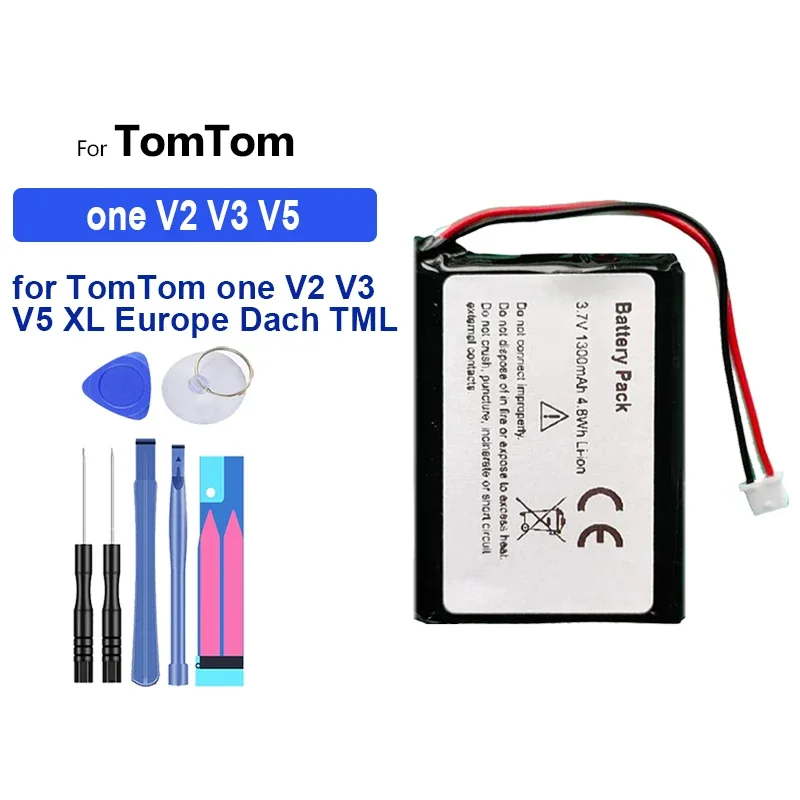 1200mAh Watch Battery for TomTom One V2, V3, V5, XL, Europe, Dach, TML Rider, IQ Routes, S4L Rider 2nd