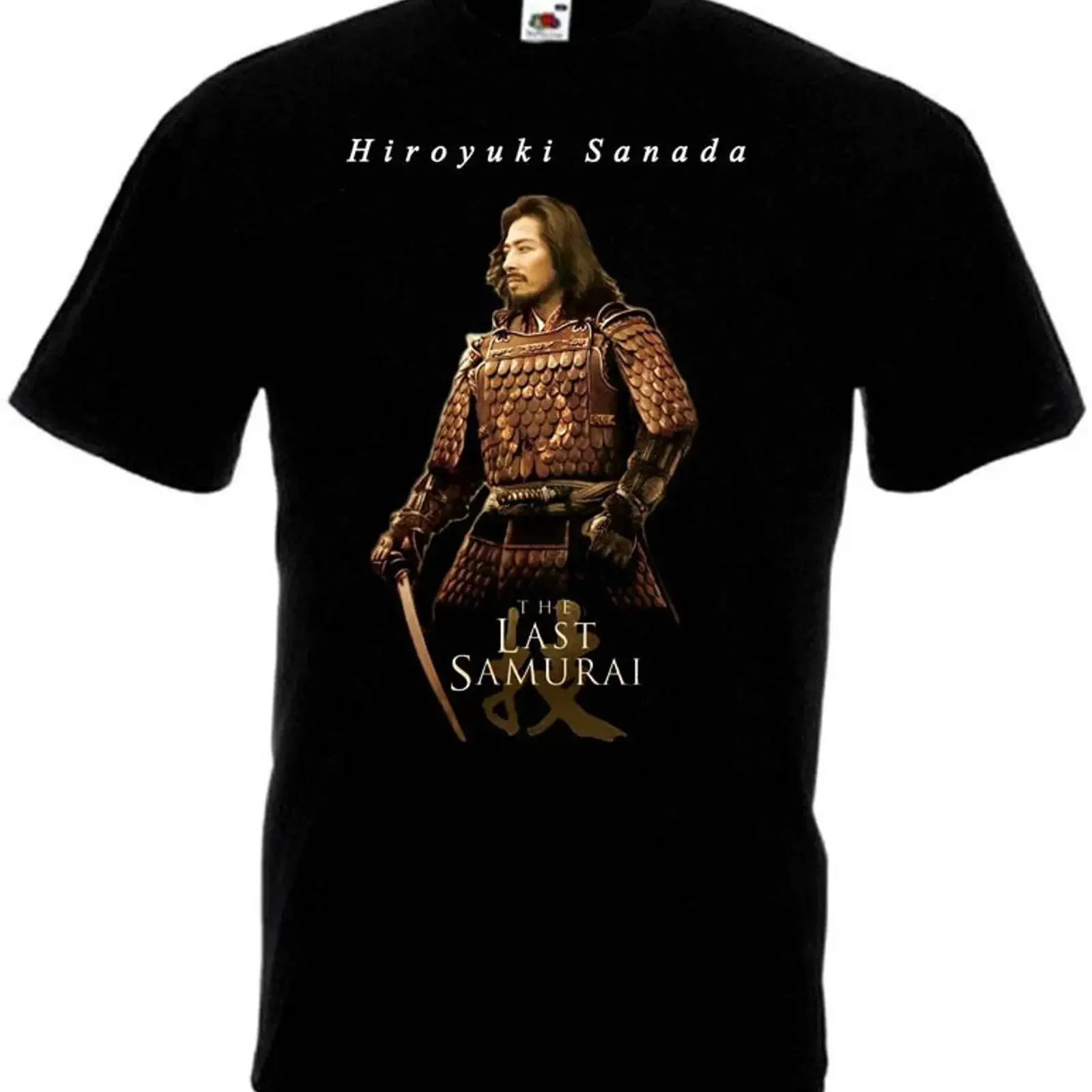 The Last Samurai v1 T shirt Hiroyuki Sanada black movie poster all sizes S 5XL vintage Washed fashion designer clothes homme
