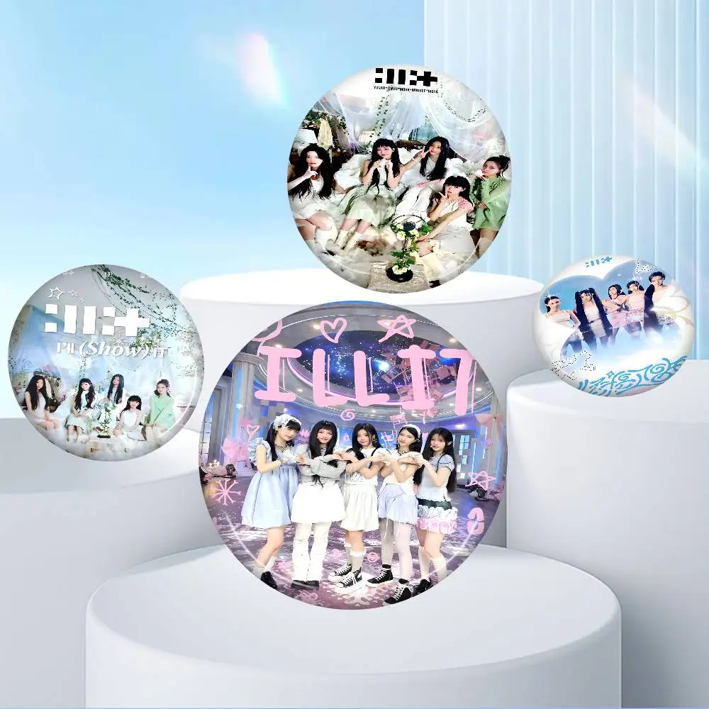 Korean Kpop I-illit Music Anime Brooches Cute Cartoon Badge Jacket Jeans Lapel Pin Gift Accessorie