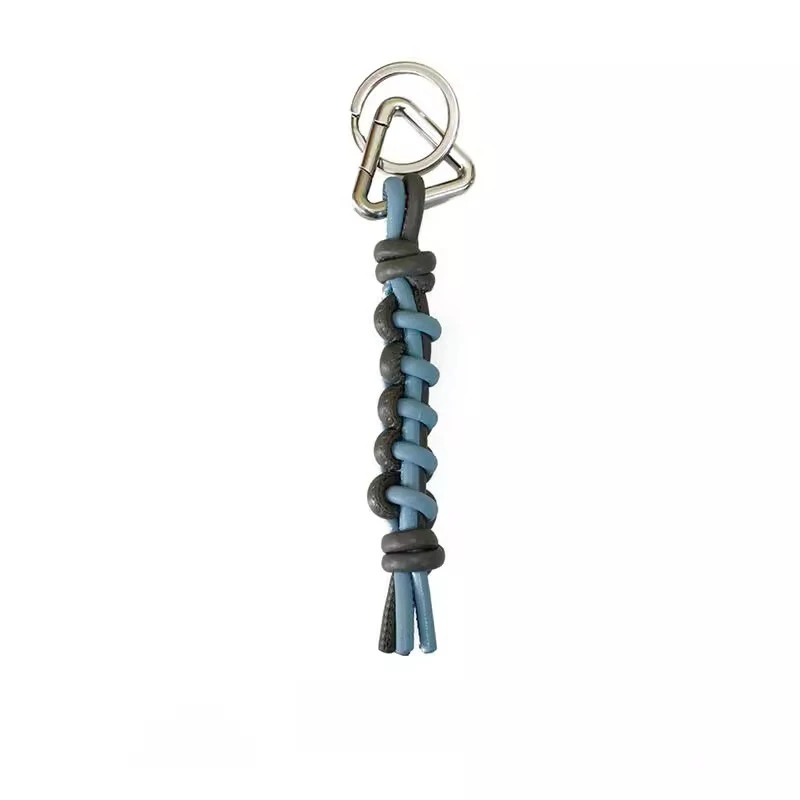 Leather two-color woven charm for women's bag fashion high-end keychain pendant car keychain bag pendant bag accessories