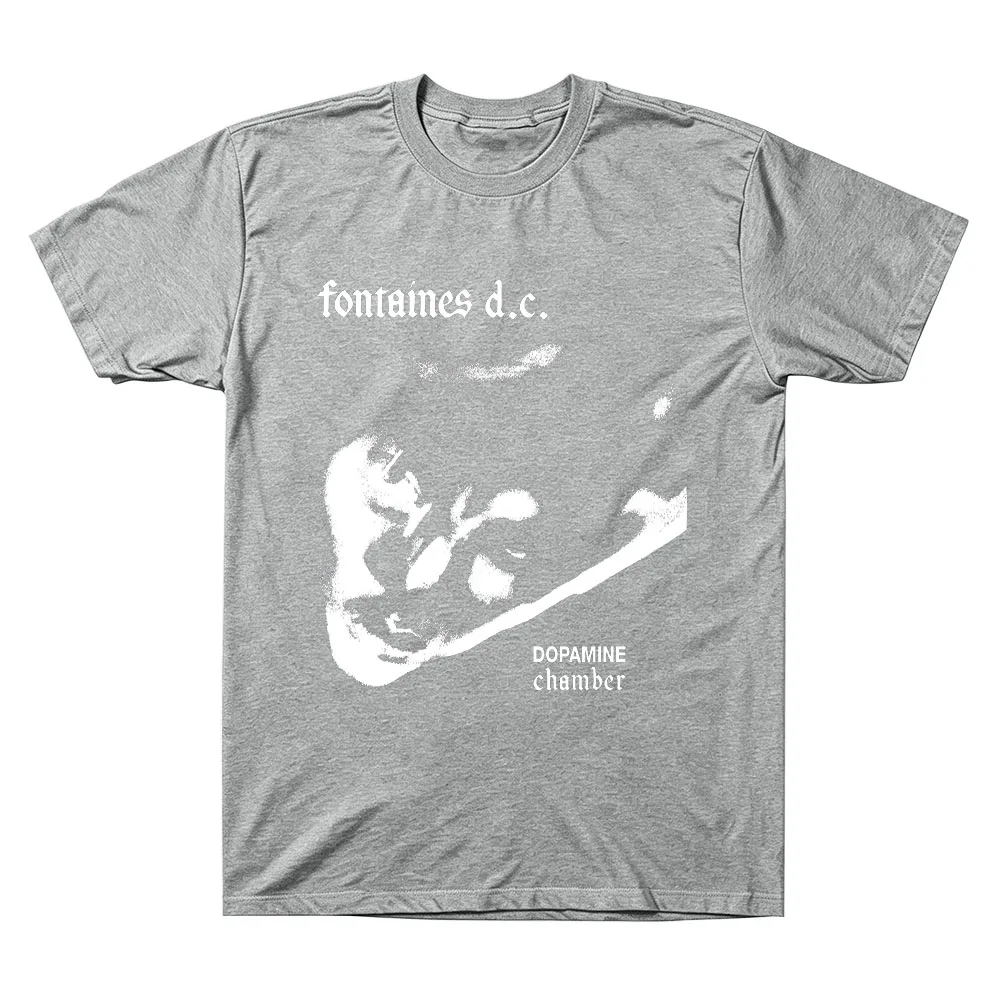 Dopamine Chamber One Colour Dc T-shirts Fontaines D.C. Short Sleeved T-shirt Men Cotton Tee Unisex High Street Comfort Loose Top