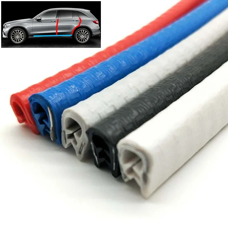 5 Meters Rubber Car Door Edge Protector Strip U Type Shape Guard Anti-collision Trim Waterproof Soundproof Sealing Strips Parts