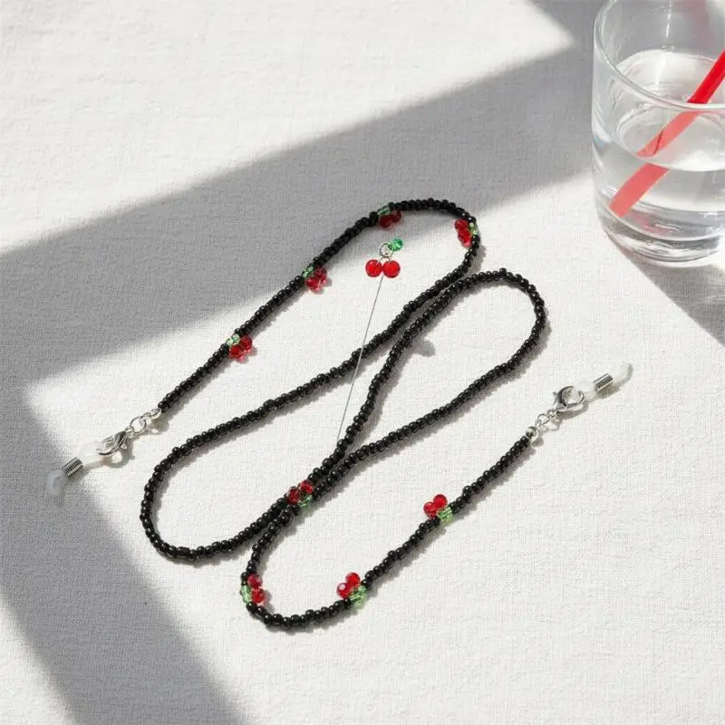Handmade Beaded Glasses Strap Anti-Slip Retainer Durable Decorative Eyewear Cord for Travel Daily Use
