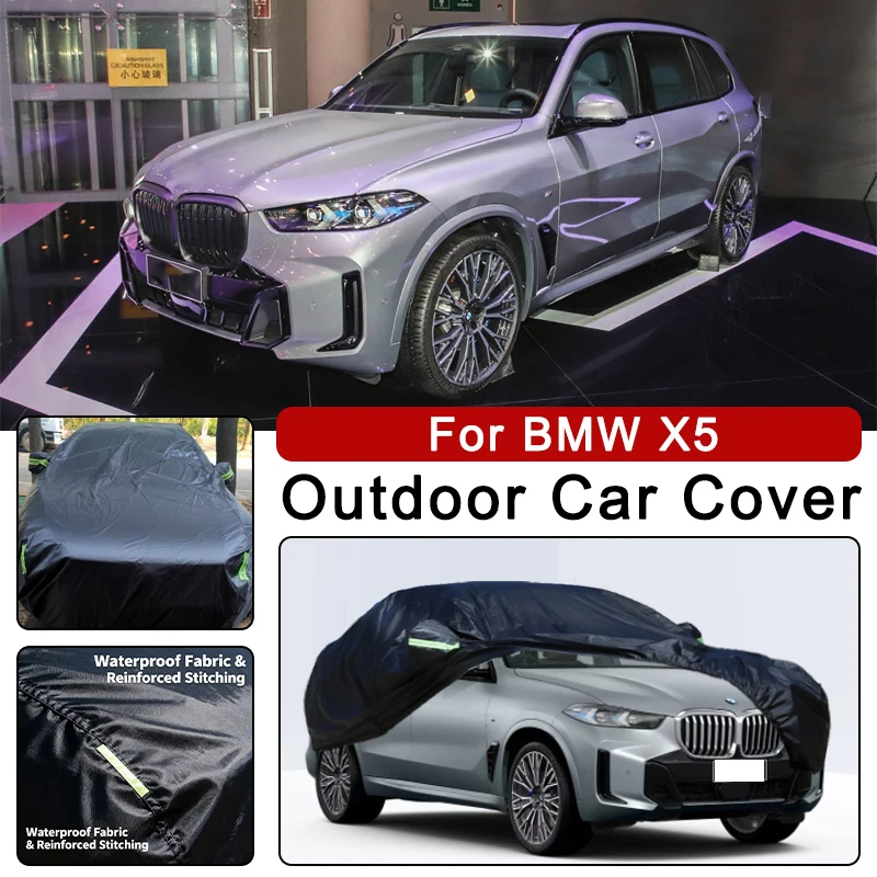 

Outdoor Car Cover Waterproof Dustproof UV Sun Protection, Full Car Protector Exterior Parts For BMW X5 E53 E70 F15 F85 G05 G18