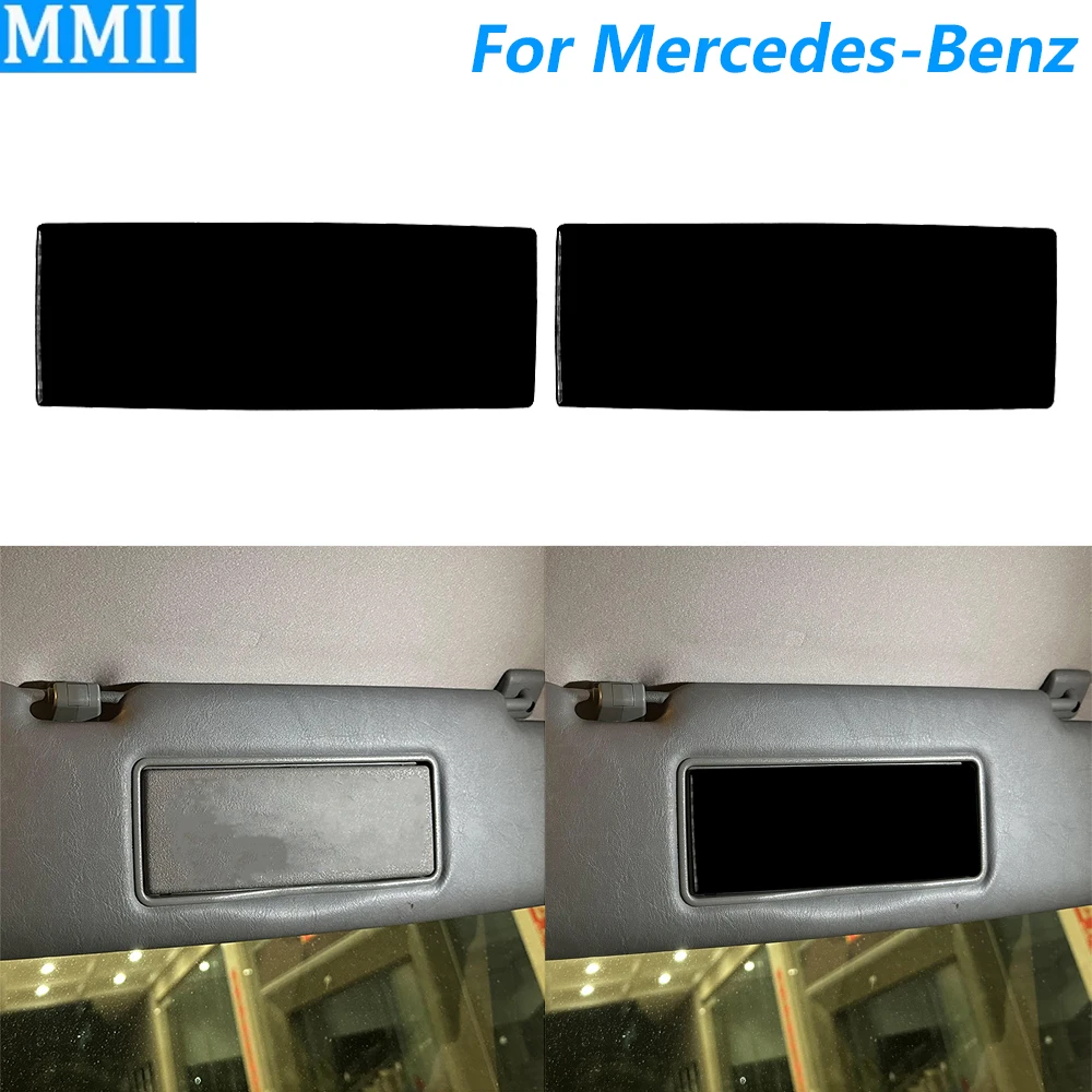 For Mercedes-Benz G-Class W463 2004-2012 Piano Black Front Roof Cosmetic Mirror Panel Cover Decorative Car Accessories Sticker