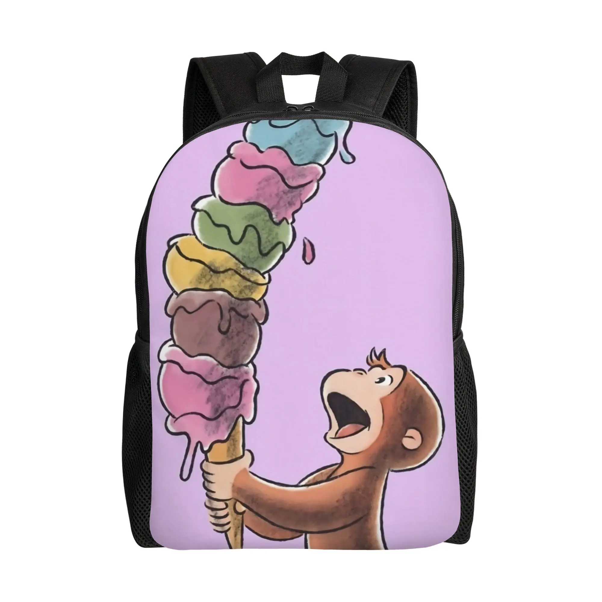 

1 шт. Новая сумка для ноутбука к новому учебному году. Дизайн новой сумки с изображением маленькой обезьянки, которая всегда любила познавать.