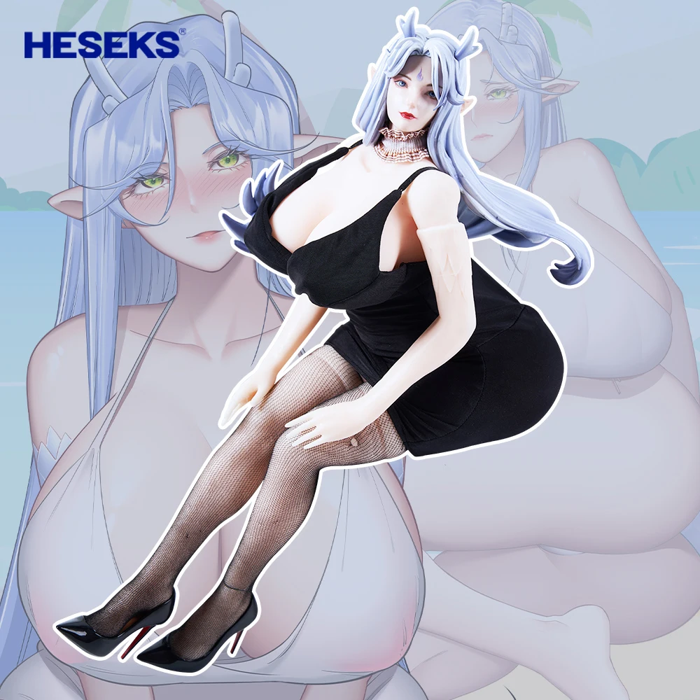 HESEKS Sex Doll Insertable Figure Colorful Dragon Girl Ling  Full Makeup & Dress Action Figure Sex Doll