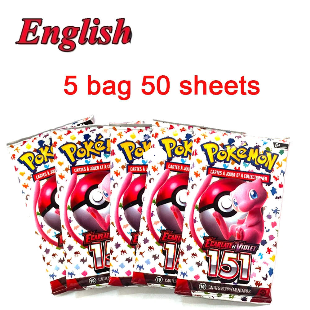 5~10Bags Pokemon Cards Prismatic Evolution Crimson Violet 151 Burst Spark PALDEAN FATES English Booster Battle Trade Card