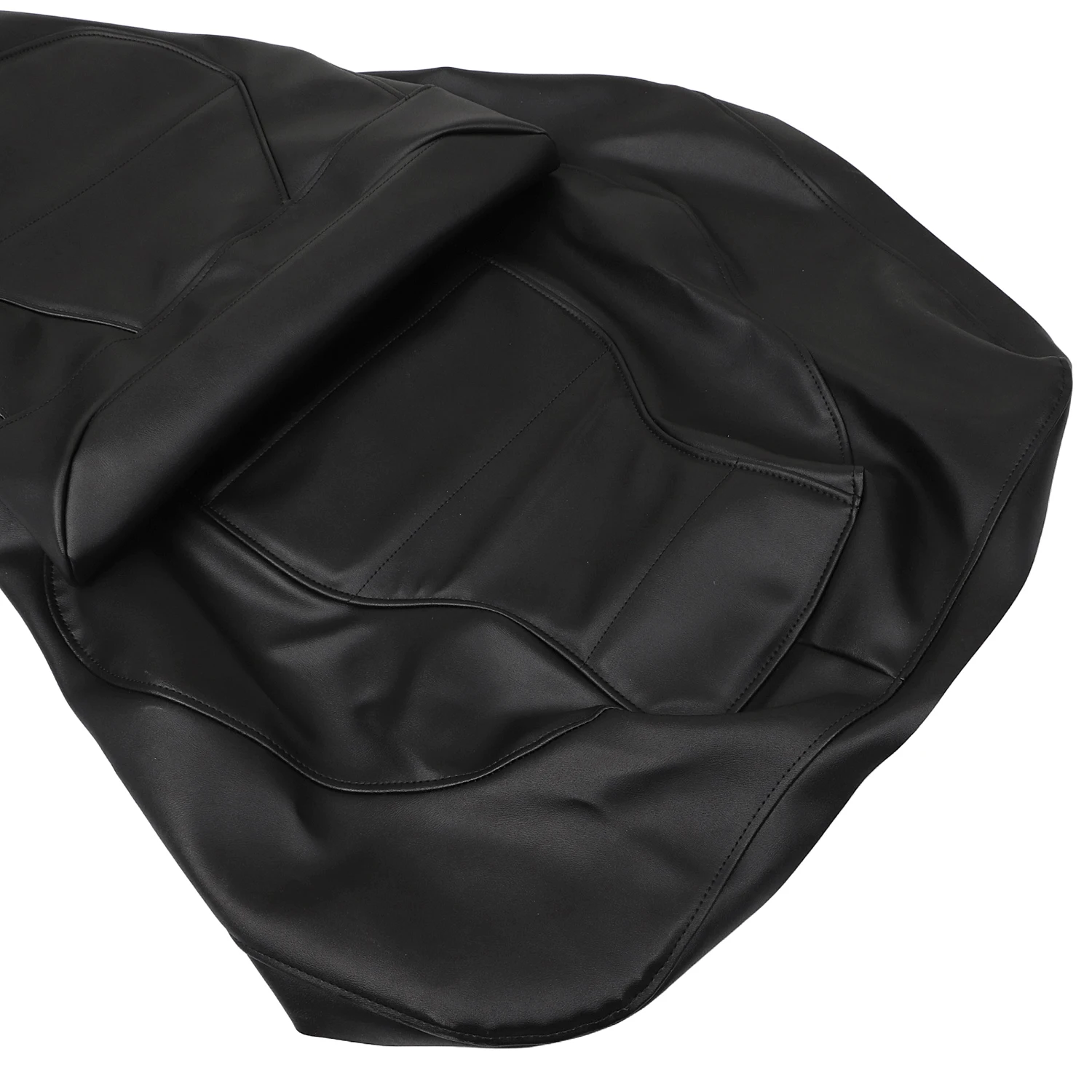 1Pcs Motorcycle PU Leather Seat Cover Black For Honda Goldwing GL1500 Models Aspencade Interstate