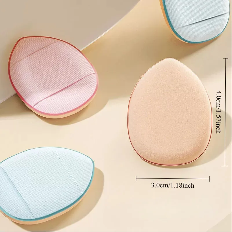 10개입 미니 핑거 퍼프 파운데이션 소형 에어 쿠션 파우더 스펀지 얼굴 컨실러 BB 크림 화장 도구