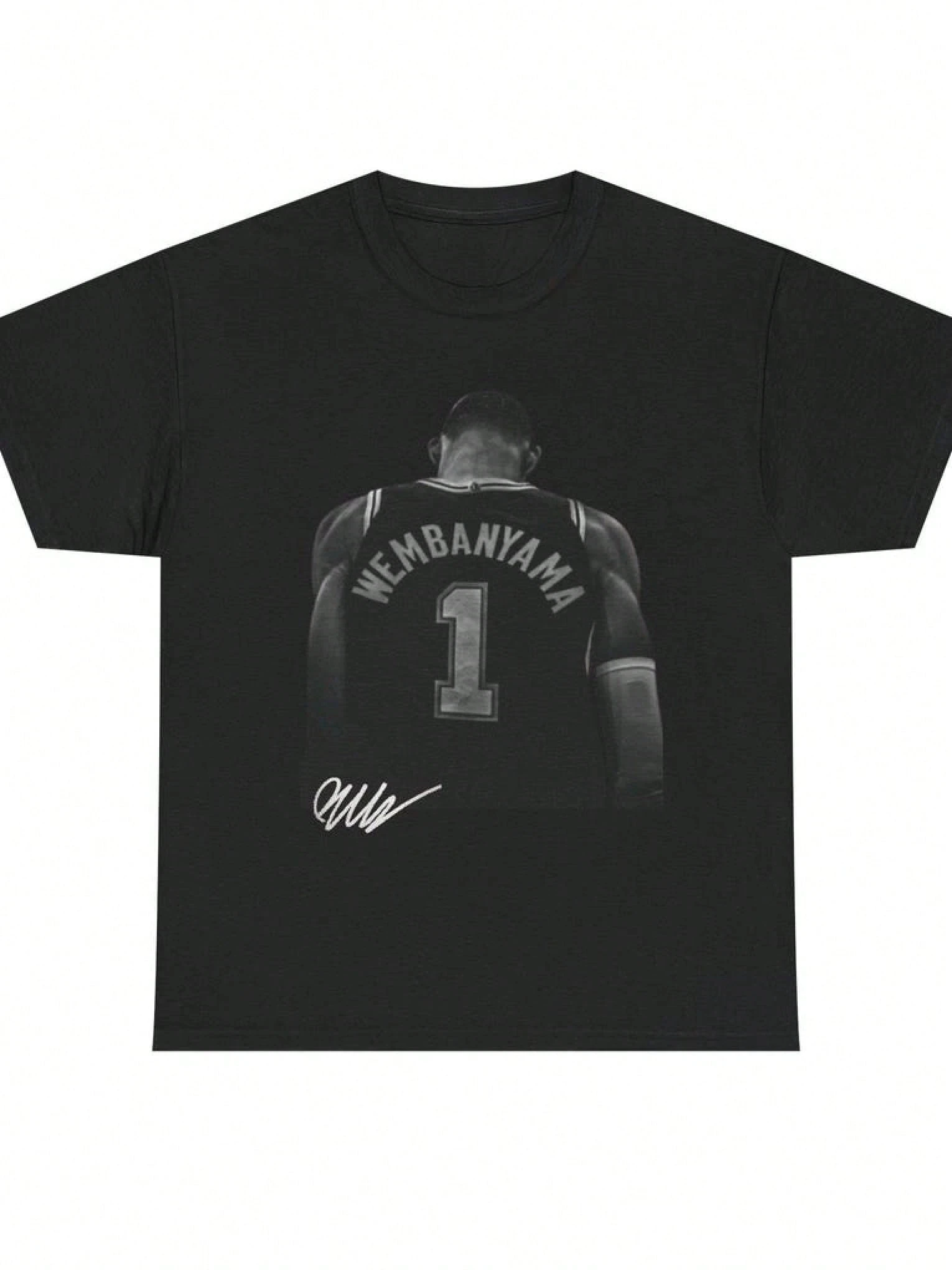 1pc Victor Wembanyama San Antonio Printed Cotton T shirt Unisex Men Women Kids Streetwear Casual Vacation Short Sleeve Tops