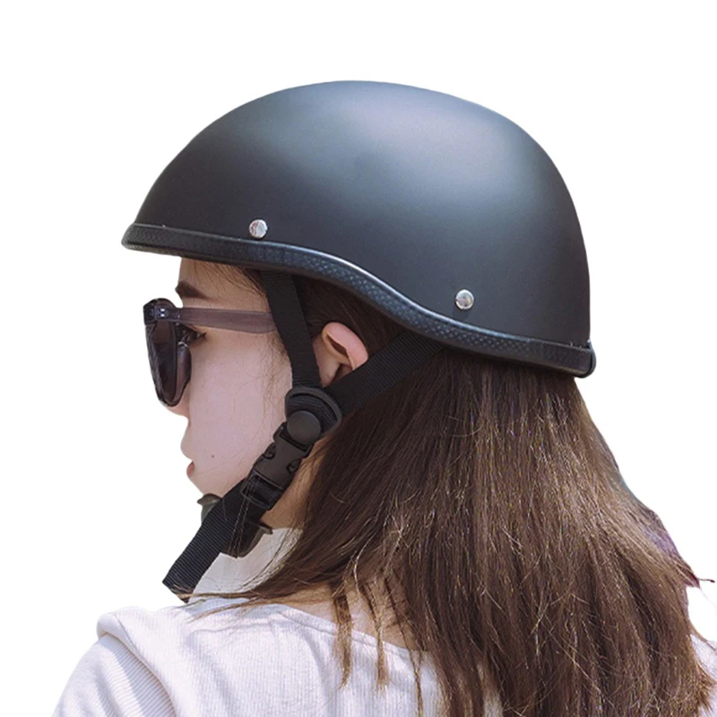

1 Piece Motorbike Ridder Universal Summer Half Face Unisex Helmet ABS+Cotton Plastic Cap Retro Motorcycle Half Helmet