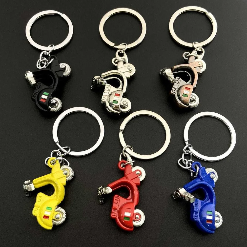 

Creative and Cool Motorcycle Key Chain Ring Pendant Simulated Electric Vehicle Design Keychain Racing Driver's Small Gift