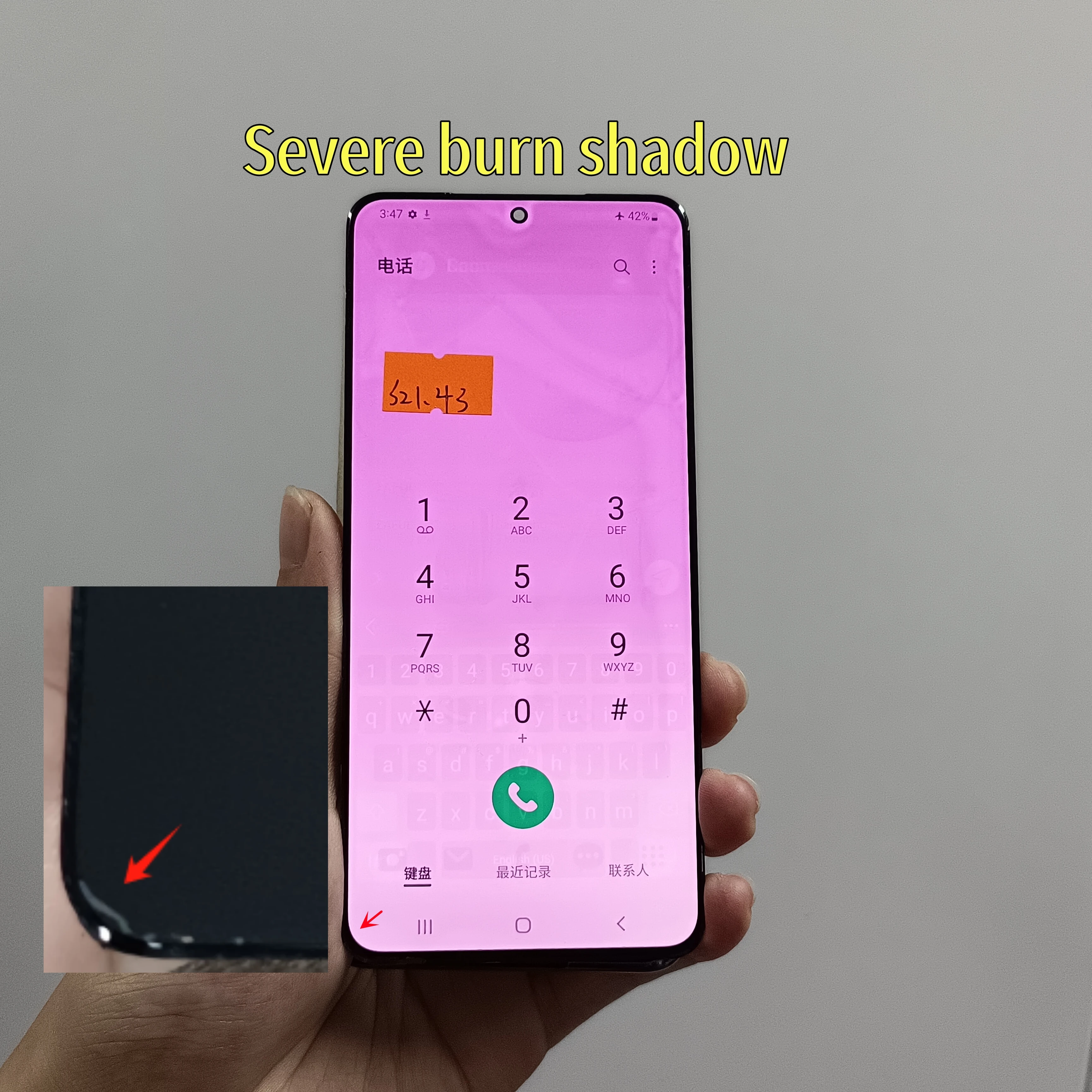 6.2\'\'100% Test AMOLED LCD For Samsung Galaxy S21 G990 G991F G991U G991B/DS Lcd Display Touch Screen Repair Parts With Defects