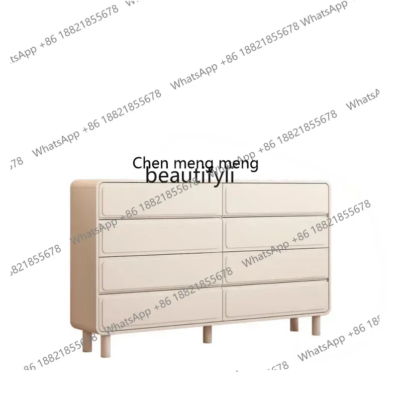 New Arrivals Ultra-Thin Chest of Drawers Bedroom Tailstock Eight Spares Cabinet Chest of Drawers Locker Living Room Wall Storage